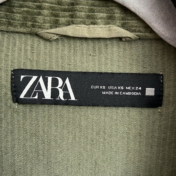 ZARA Oversized Corduroy Vest Size XS - Picture 3 of 4